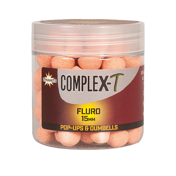 DynamiteBaits Fluro Pop-Ups & Dumbells - Complex-T rozmiar 15 mm - MPN: DY1098 - EAN: 5031745215812