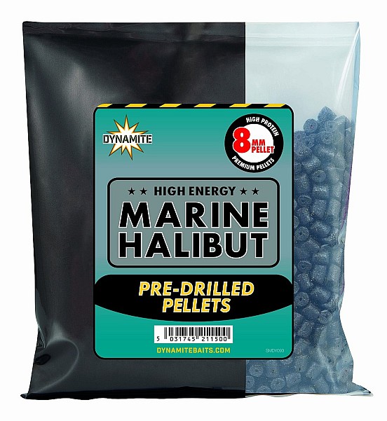 Dynamite Baits Pellets -Marine Halibut size 8 mm / 350g (with hole) - MPN: SMDY093 - EAN: 5031745211500