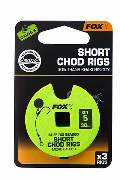 Fox Stiff Chod Rigsверсія гачок № 5 / 30lb / короткий - MPN: CCR163 - EAN: 5055350289341