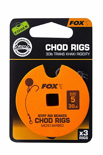 Fox Stiff Chod Rigsверсія гачок № 5 / 30lb / стандартный - MPN: CCR156 - EAN: 5055350289273