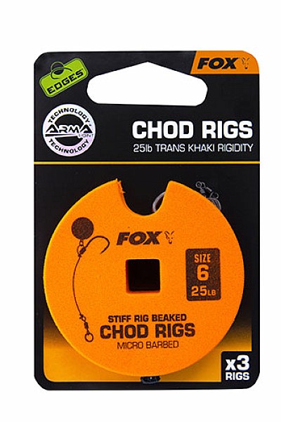 Fox Stiff Chod Rigsверсія гачок № 6 / 25lb / стандартный - MPN: CCR157 - EAN: 5055350289280