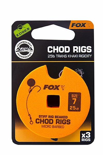 Fox Stiff Chod Rigsверсія гачок № 7 / 25 фунтів / стандартный - MPN: CCR158 - EAN: 5055350289297