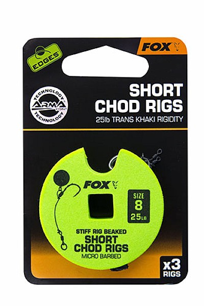 Fox Stiff Chod Rigsверсія гачок № 8 / 25lb / короткий - MPN: CCR166 - EAN: 5055350289372