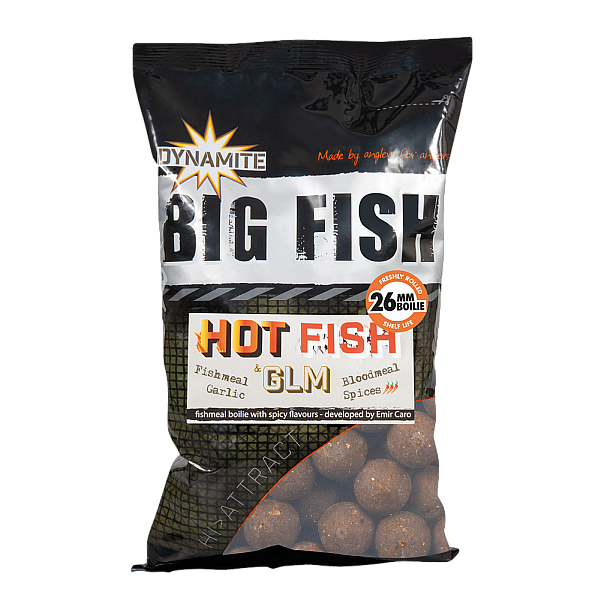 DynamiteBaits Boilies - Hot Fish & GLMrozmiar 26 mm / 1kg - MPN: DY1208 - EAN: 5031745226764