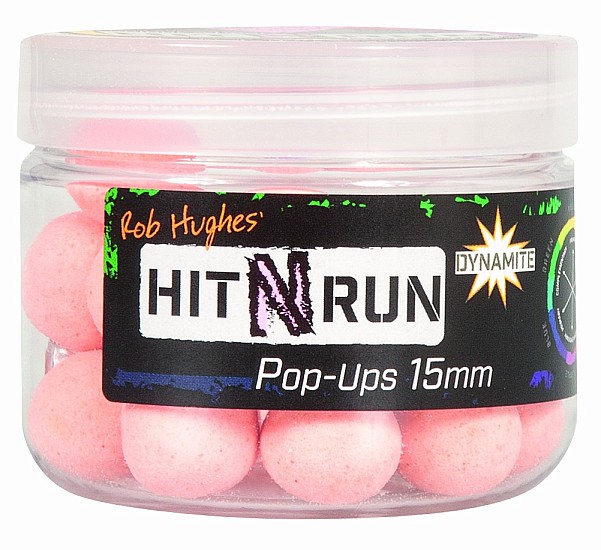 NEW DynamiteBaits Hit N Run Pop-Ups Pinkrozmiar 15 mm - MPN: DY1270 - EAN: 5031745221295