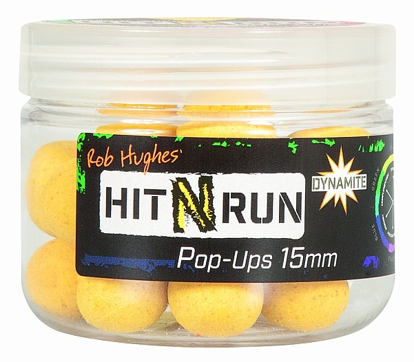 DynamiteBaits Hit N Run Pop-Ups - Yellowрозмір 15 мм - MPN: DY1271 - EAN: 5031745221318