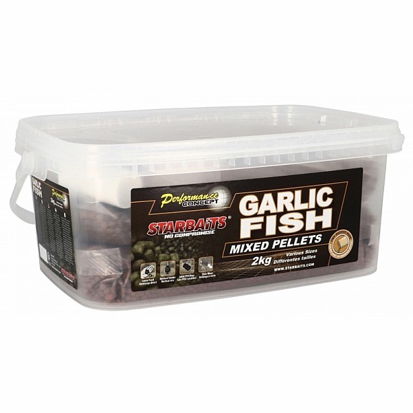 Starbaits Garlic Fish Mix Pelletsopakowanie 2kg