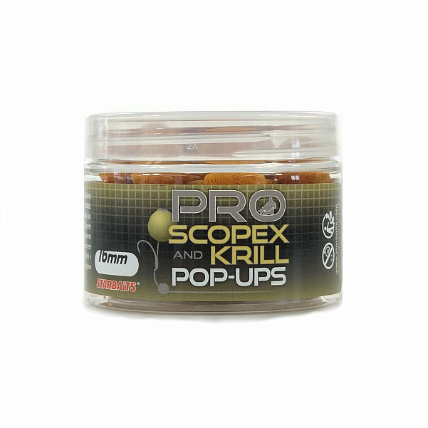 NEW Starbaits Probiotic Scopex and Krill Pop-Upsрозмір 16mm/50g - MPN: 84004 - EAN: 3297830840044