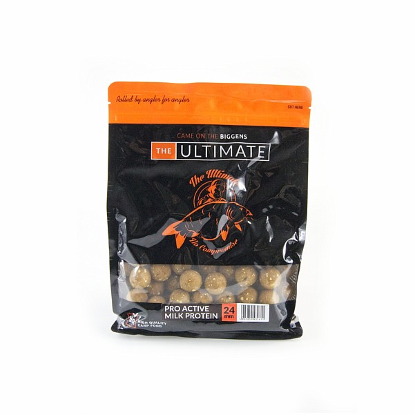 UltimateProducts Top Range Protein Boilies - Pro Active Milk - ТЕРМІН ПРИДАТНОСТІ ЗБІГАЄ 30 мм / 1 кг - EAN: 200000086619