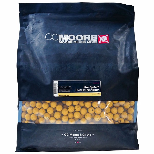 CcMoore ShelfLife Boilies - Live System - 1 kgsize 15 mm / 5 kg