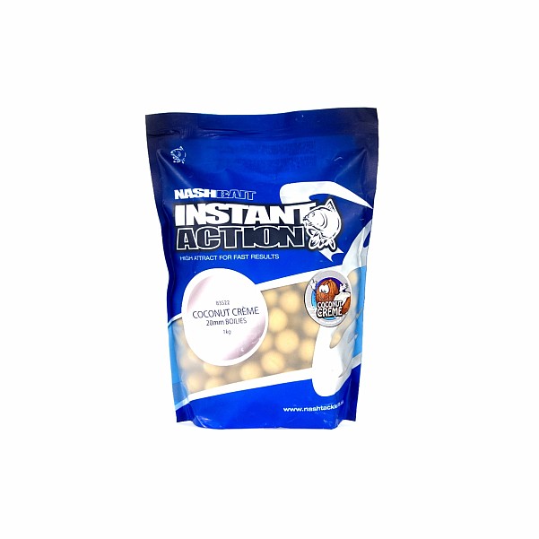 NEW Nash Instant Action Coconut Creme Bottom Bait 1 kgrozmiar 20 mm / 1kg - MPN: B3522 - EAN: 5055108835226