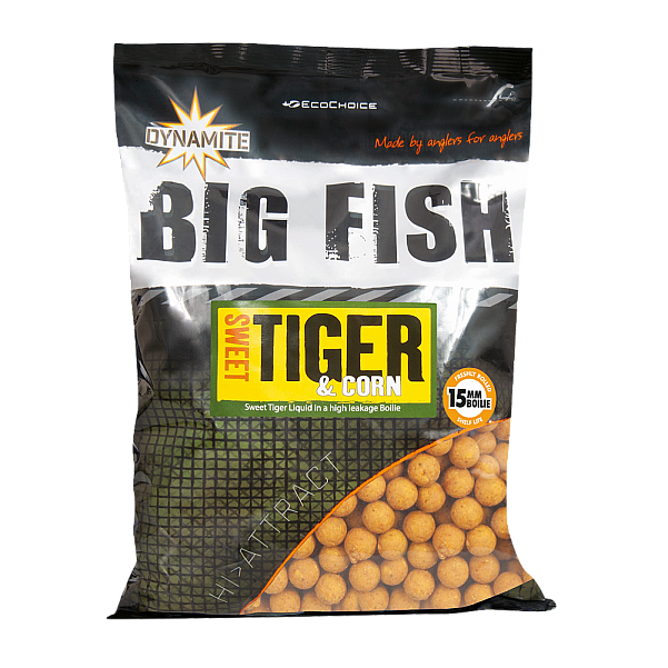 DynamiteBaits Boilies - Sweet Tiger Cornrozmiar 15 mm / 1.8kg - MPN: DY1521 - EAN: 5031745224166