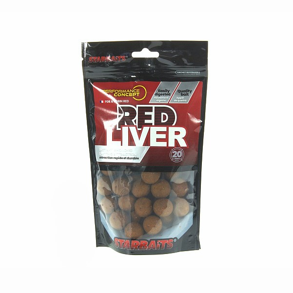 Starbaits Performance Boilies - Red Liversize 20 mm / 0,2kg - MPN: 63071 - EAN: 3297830630713