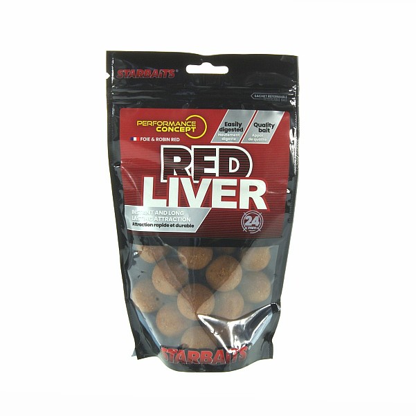 Starbaits Performance Boilies - Red Liversize 24 mm / 0,2kg - MPN: 63072 - EAN: 3297830630720