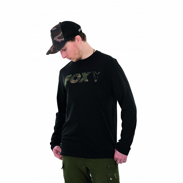 Fox Black/Camo Raglan Long Sleeve T-Shirt misurare XXL - MPN: CFX119 - EAN: 5056212150502