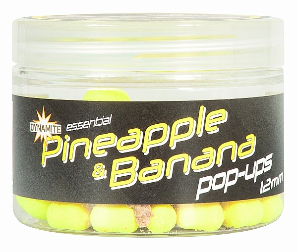 DynamiteBaits Fluro Pop-Ups - Pineapple & Bananarozmiar 12 mm - MPN: DY1616 - EAN: 5031745225545