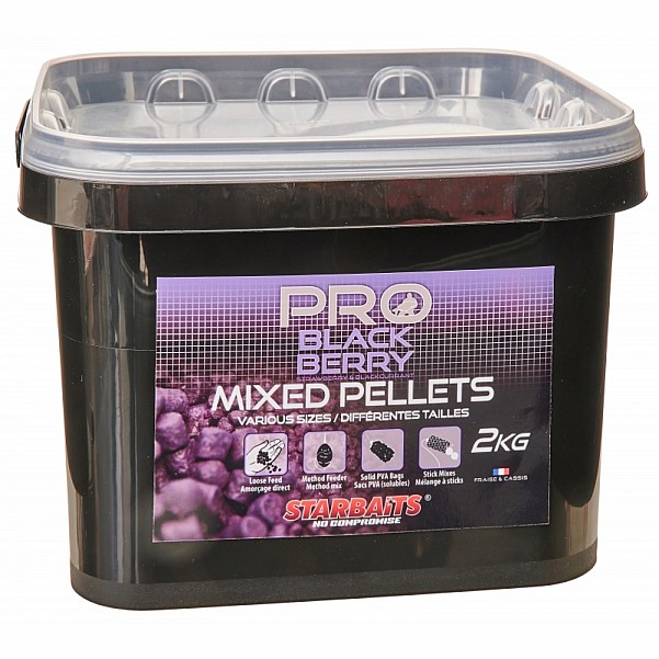 Starbaits Probiotic Mixed Pellets - Blackberry csomagolás 2kg - MPN: 30151 - EAN: 3297830301514