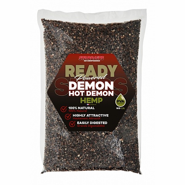 Starbaits Ready Seeds Hemp - Hot Demonemballage 1kg - MPN: 71983 - EAN: 3297830719838