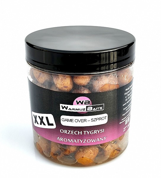 WarmuzBaits  - Orzech Tygrysi XXL Aromatyzowany Game Over - Szprotopakowanie 250ml - MPN: 67089 - EAN: 5902537373938