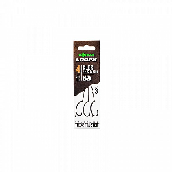 Korda Klor Ready Tied Loop Rigs misurare 4 - MPN: KRR012 - EAN: 5060660638291