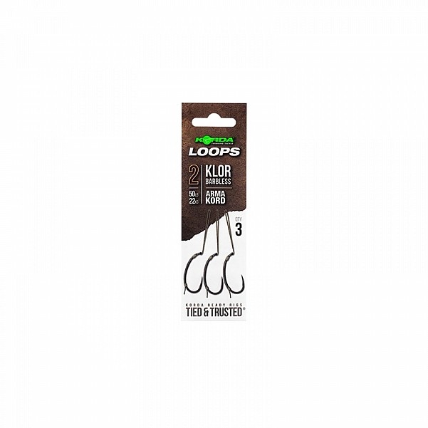 Korda Klor Ready Tied Loop Rigs Barblesstaille 2 - MPN: KRR015 - EAN: 5060660638352