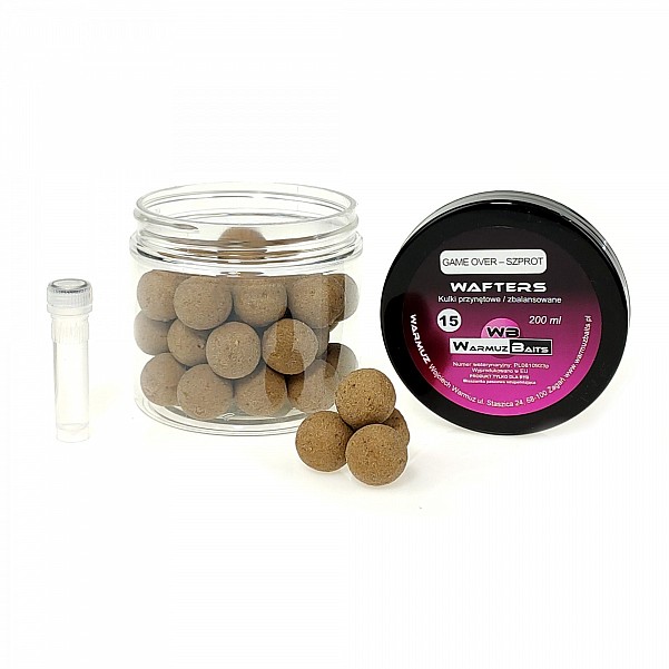 WarmuzBaits Game Over Wafters - Szprotrozmiar 15mm / 200ml - MPN: 67078 - EAN: 5902537374041