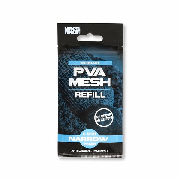 Nash Webcast PVA Refill Narrow (model 2023)rozmiar 23mm x 5m (Narrow) - MPN: T8667 - EAN: 5055108986676