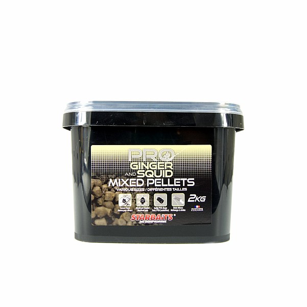 Starbaits Probiotic Ginger Squid Mixed Pelletscsomagolás 2kg - MPN: 42969 - EAN: 3297830429690