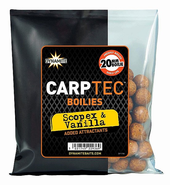 DynamiteBaits Carp Tec Scopex & Vanilla Boilies 20mm / 300g - MPN: DY1796 - EAN: 5031745229369