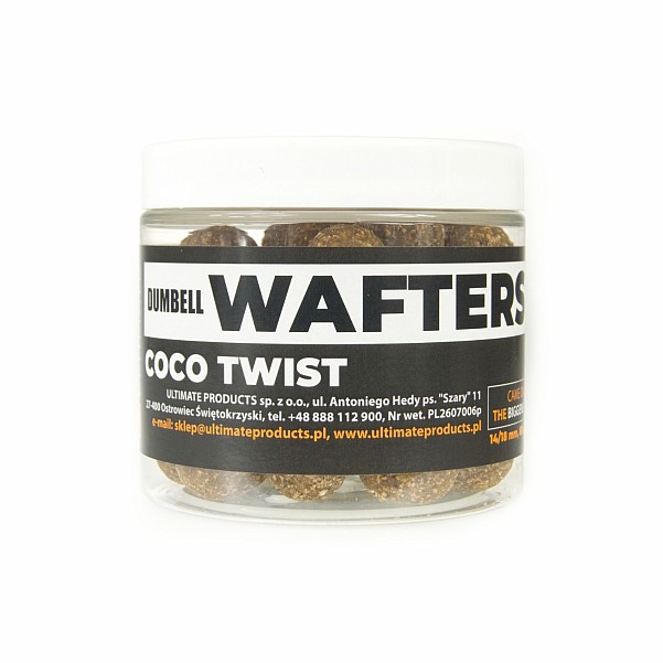 UltimateProducts Juicy Series Coco Twist Waftersmărimea dumbell 14/18mm - EAN: 5903855433847