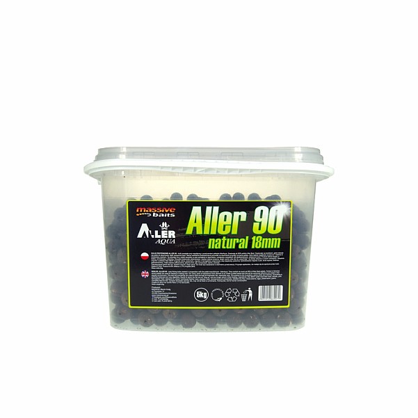 Massive Baits Aller 90 Natural BoiliesGröße 18mm / 5kg - MPN: AL001 - EAN: 5901912669079