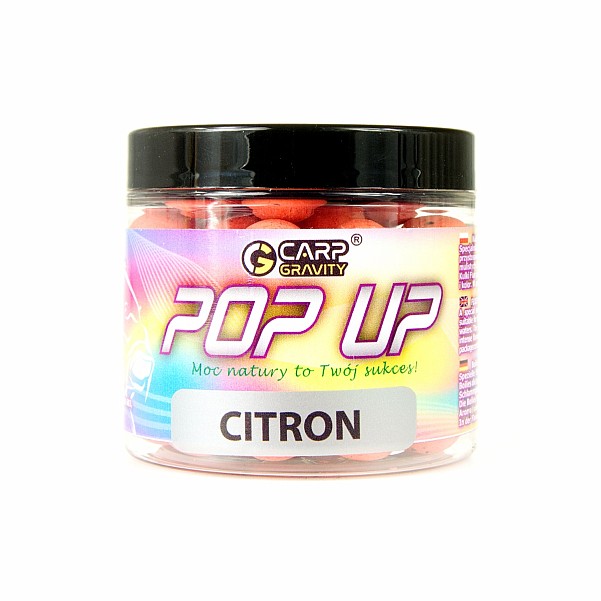 Carp Gravity Fluo Pop Ups - Citronrozmiar 15mm / 200ml - MPN: PUF016 - EAN: 200000074579