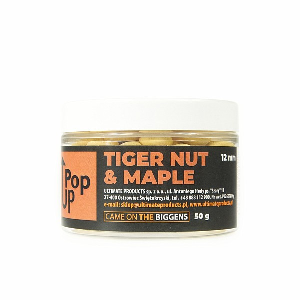 UltimateProducts Tiger Nut & Maple Pop-Upsméret 12 mm - EAN: 5903855431379