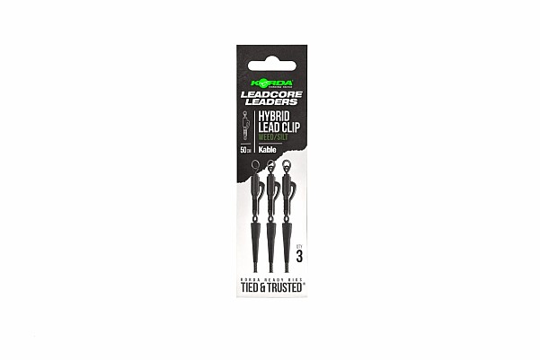 Korda Kable Leadcore Leader Hybrid Lead Clip 50cmlongitud 50cm / Verde Maleza - MPN: KLL002 - EAN: 5060660634811