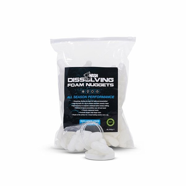 Nash Dissolving Foam Nuggetsembalaje 4L (50g) - MPN: T8831 - EAN: 5055108988311