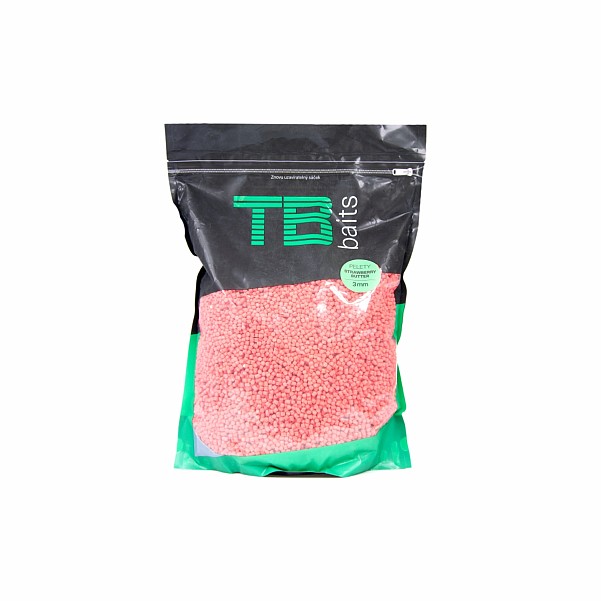 TB Baits Strawberry Butter Pelletméret 3mm / 2.5kg - MPN: TB00521 - EAN: 8596601005213