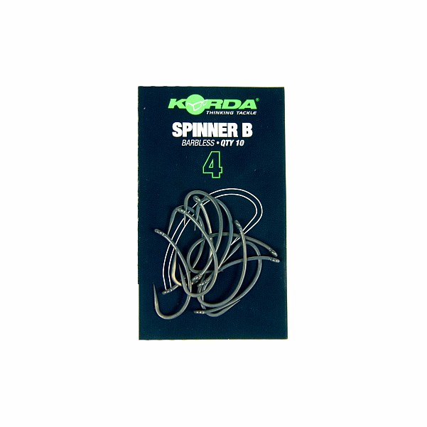 Korda Spinner Hook - Barblessrozmiar 4 (bezzadziorowy) - MPN: KSPRB4 - EAN: 5060929020027