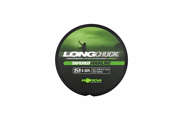 Korda LongChuck Tapered Mainline - Greensize 15-30lb / 0.33-0.47mm - MPN: KDCM14 - EAN: 5060929024780