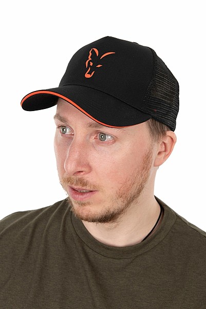 Fox Collection Trucker Cap Black & Orangevelikost univerzální - MPN: CHH017 - EAN: 5056212171798