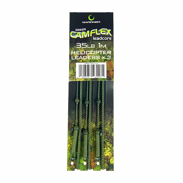 Gardner Camflex Helicopter Leadcore Leadersmodel 35lb (Green) / 1.5m - MPN: CFHLCG - EAN: 5060573464475