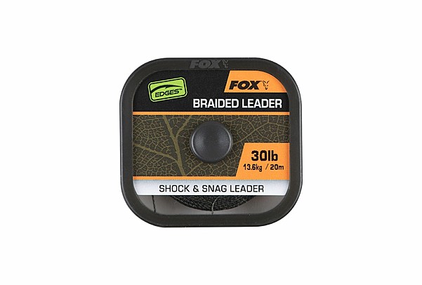 Fox EDGES Naturals Braided Leadermodel 30lb/13.6kg (20m) - MPN: CAC818 - EAN: 5056212172504