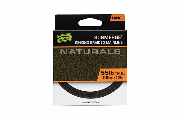 Fox EDGES Submerge Naturals Braidmodello 0.30mm 55lb/24.9kg (300m) - MPN: CBL028 - EAN: 5056212172825