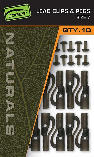 Fox EDGES Naturals Lead Clips & Pegs Size 7Verpackung 10szt - MPN: CAC829 - EAN: 5056212175291