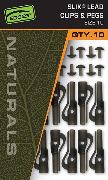 Fox EDGES Naturals Slik Lead Clips & Pegs Size 10embalaje 10szt - MPN: CAC831 - EAN: 5056212175314