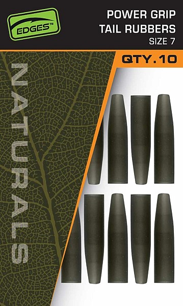 Fox EDGES Naturals Power Grip Tail Rubbers Size 7Verpackung 10szt - MPN: CAC842 - EAN: 5056212175406