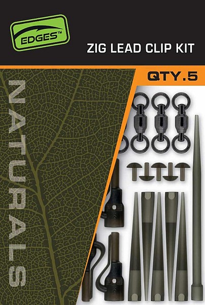 Fox EDGES Naturals Zig Lead Clip Kitpackaging 5 kpl. - MPN: CAC845 - EAN: 5056212175437