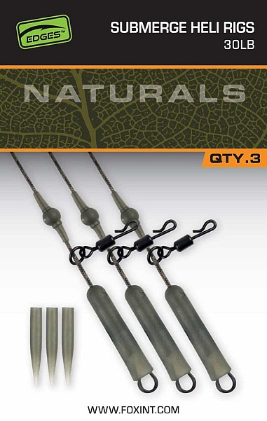 Fox EDGES Naturals Submerge Heli Rigsversión 75cm / 30lb - MPN: CAC848 - EAN: 5056212175468