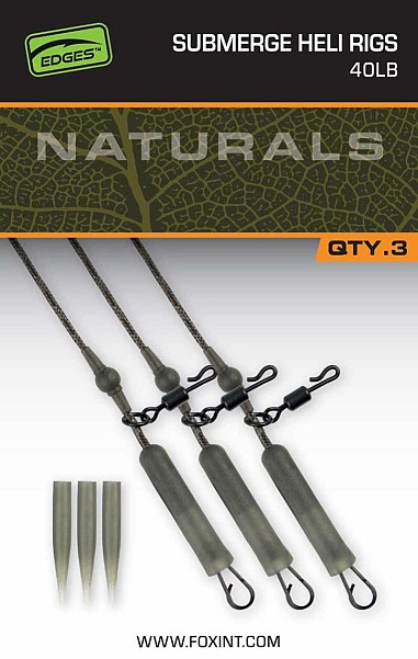 Fox EDGES Naturals Submerge Heli Rigsversión 75cm / 40lb - MPN: CAC849 - EAN: 5056212175475