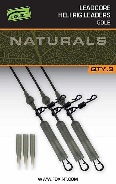 Fox EDGES Naturals Leadcore Heli Rig Leader 50lbверсія 75 см / 50 фунтів - MPN: CAC853 - EAN: 5056212175512