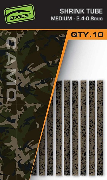 Fox EDGES CAMO Shrink Tubesrozmiar Medium (2.4 - 0.8mm) - MPN: CAC869 - EAN: 5056212181087